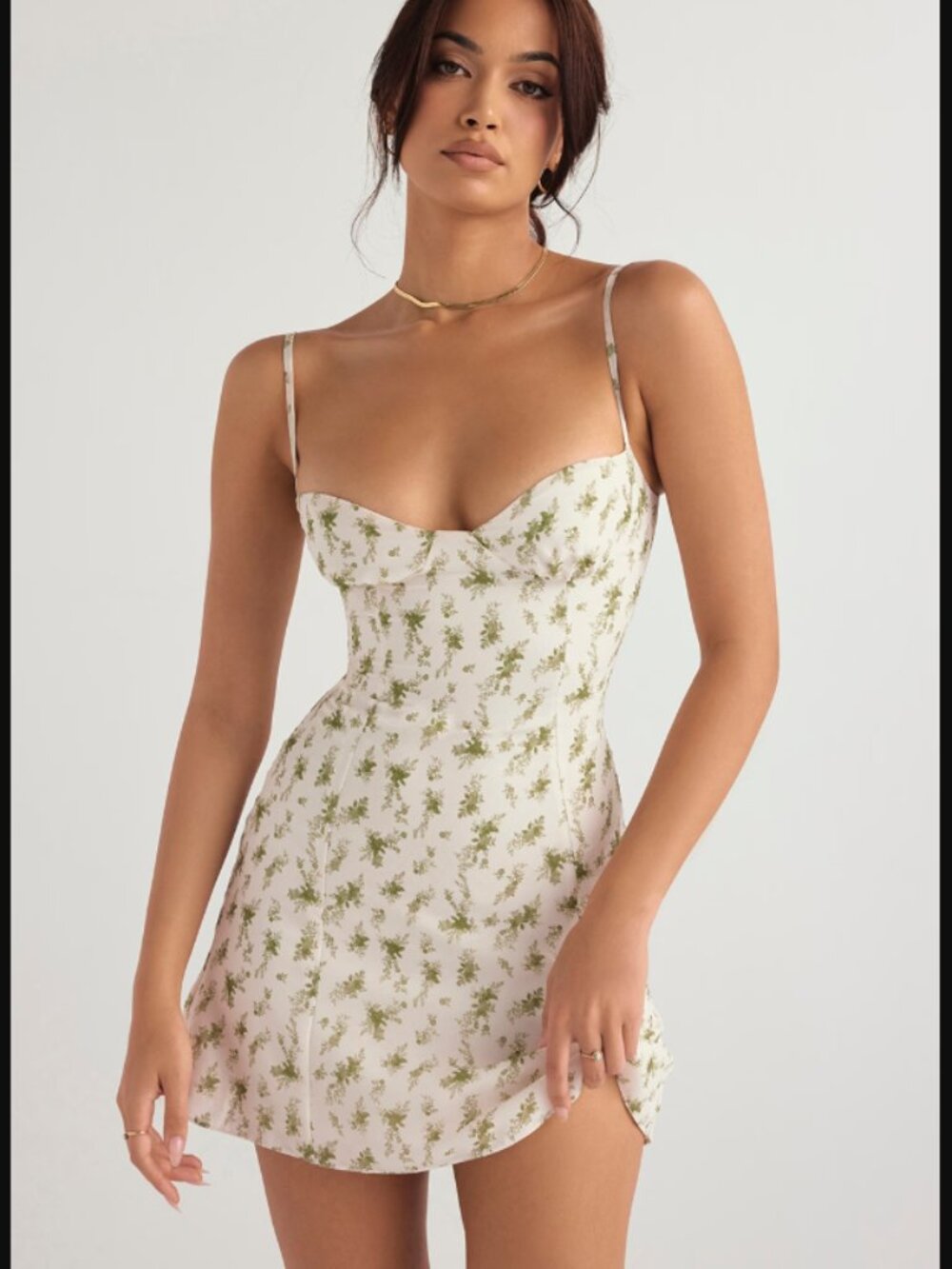 House of CB Christiana Garden Print Mini Dress Medium NWT Floral